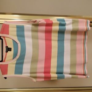 Sleeveless striped top